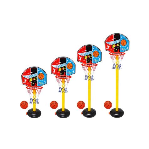 vaikiškas krepšinio stovas su reguliuojamu aukščiu ir vandens/smėlio pagrindu