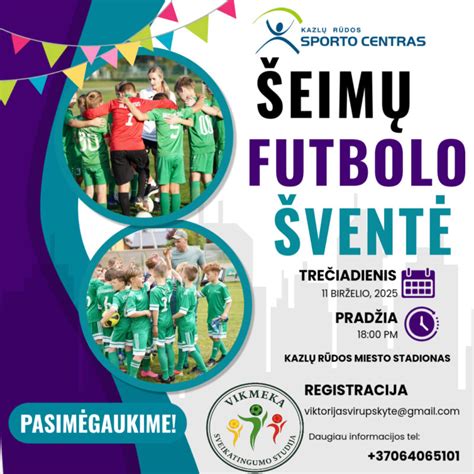 Šeimų futbolo konkurso akimirka