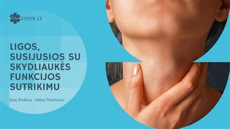 Simptomai ir priežastys, susijusios su skydliaukės hipotiroze