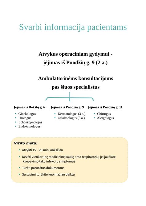 Stacionaro skyrius, kuriame gydomas vaikas