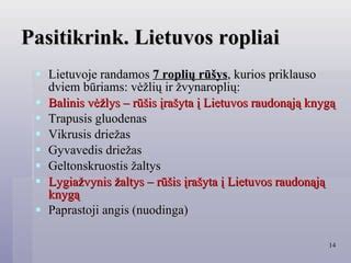 Lietuvos roplių rūšys