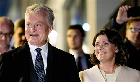 Gitanas Nausėda ir jo žmona Diana