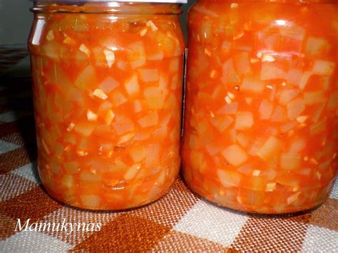 Cukinijų tyrės ruošimas šaldymui