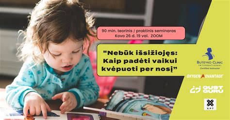 Vaiko kvėpavimas per nosį