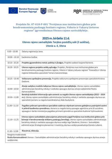 Schema, iliustruojanti institucinės globos prevencijos žingsnius