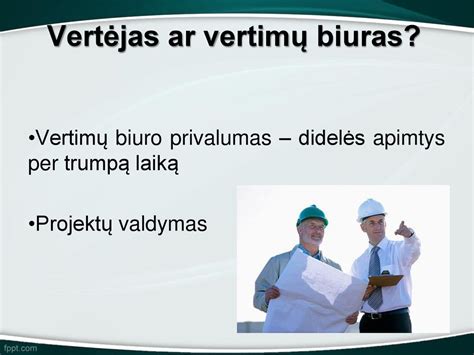 Vertimų biuro paslaugų schema