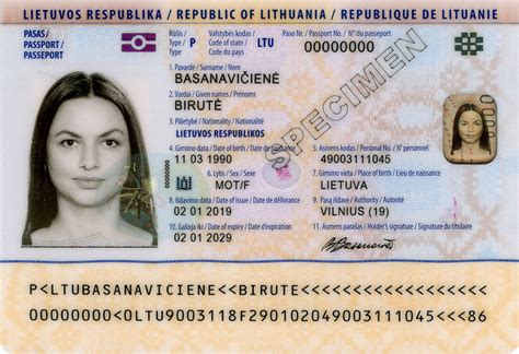 Lietuvos pasas su tautybės įrašu