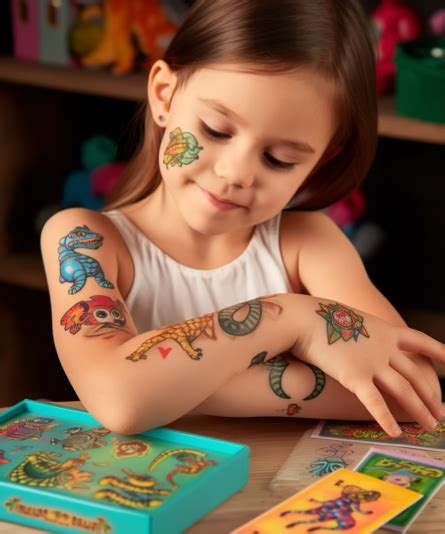 Laikinos tatuiruotės vaikams ir šeimai