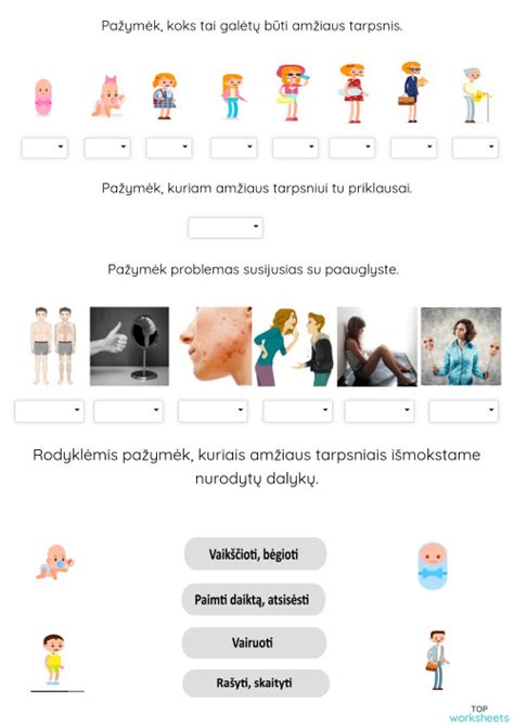Jauno žmogaus amžiaus tarpsniai