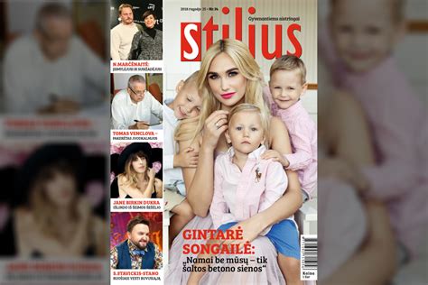 Gintarė Songailė su šeima