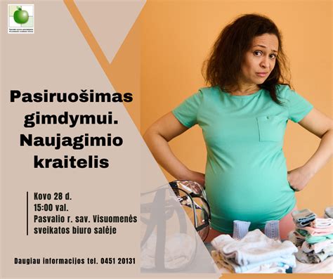 Moterys, besiruošiančios gimdymui, skaito informacinę literatūrą