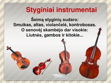 Muzikos instrumentai ir natos