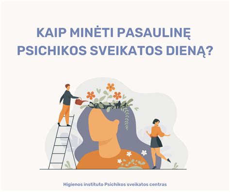 Schema, iliustruojanti psichikos sveikatos svarbą