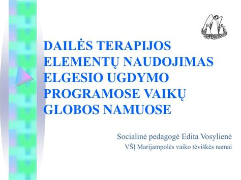 Dailės terapija vaikų globos namuose