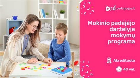 Mokinio padėjėjas padeda vaikui