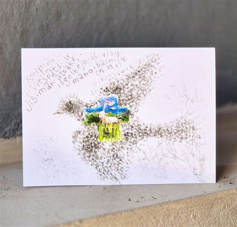 quilling technikos atvirukas