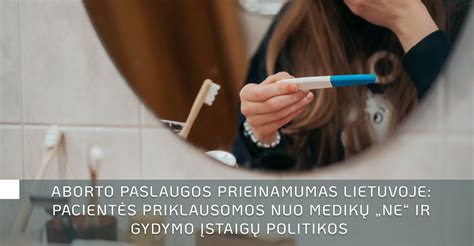 Nėštumo nutraukimo paslaugų kainos Lietuvoje