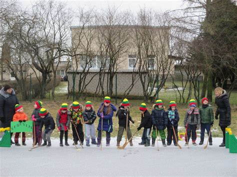 Žiemos pramogos darželyje