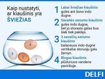 Kiaušinių plūdrumo testas