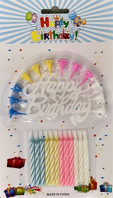 Žvakės su gimtadienio užrašu