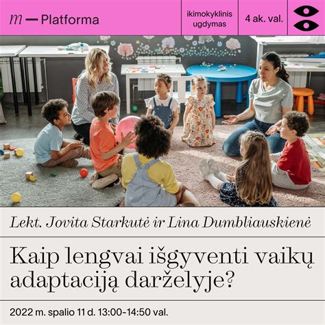 Darželio kiemas su vaikais