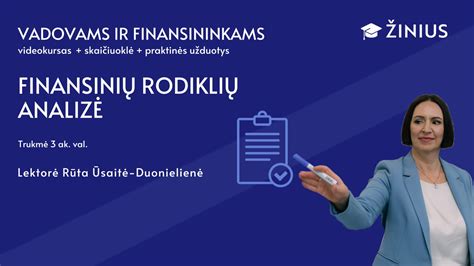 Finansinių rodiklių lentelė su paaiškinimais