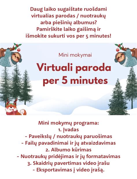 Pavyzdys: virtuali paroda darželyje