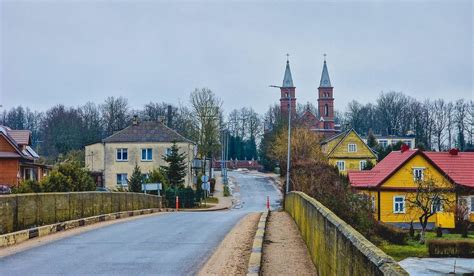 Valkininkų miestelio panorama