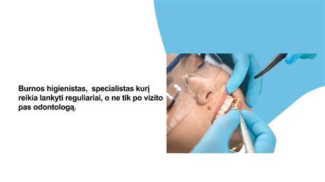 Infografika apie burnos higieną