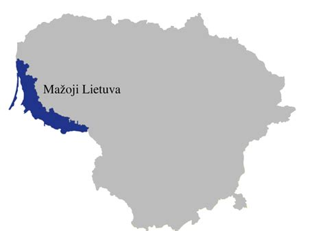 Žemėlapis: Mažoji Lietuva