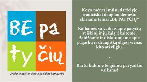 vaikystės patyčių simbolis
