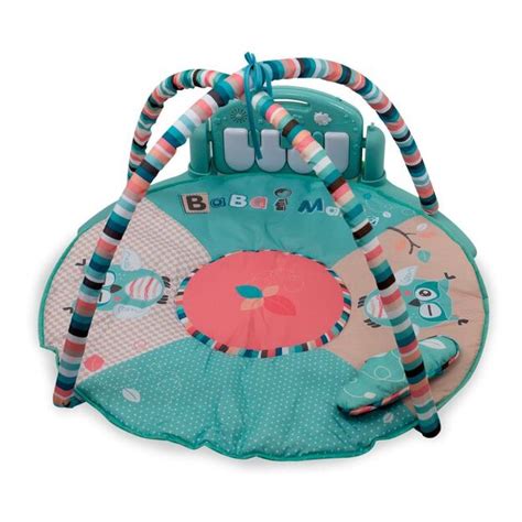 Vaikiškas lavinamasis kilimėlis su ryškiomis spalvomis ir žaisliukais