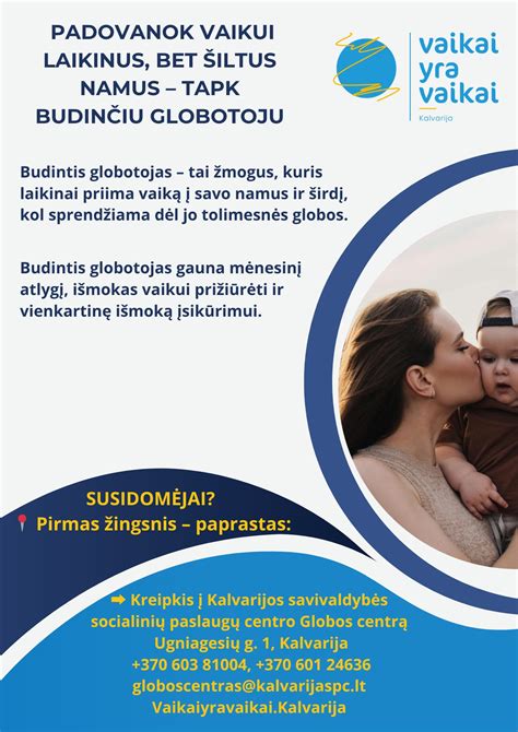 Budintis globotojas su vaikais