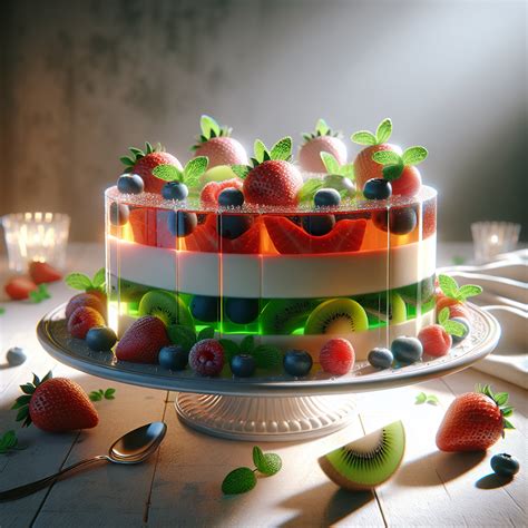 vaikiškas tortas su vaisiais ir meduoliukais