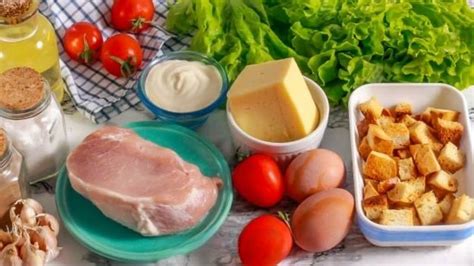 Ingredientai Cezario salotoms