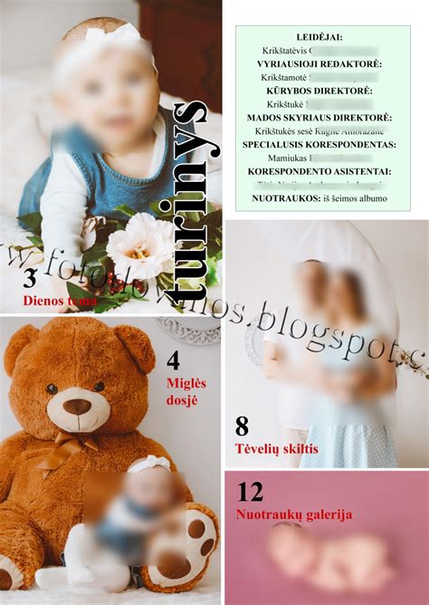 Schema: Krikštynų laikraštuko gamybos procesas