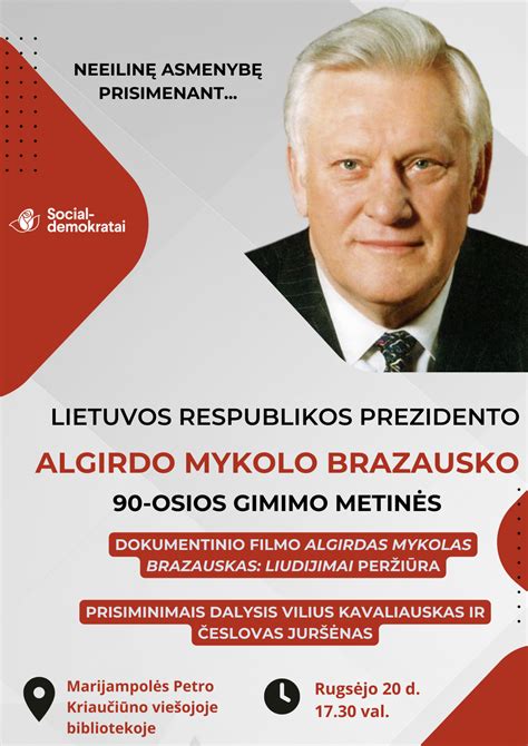Algirdo Mykolo Brazausko jubiliejus