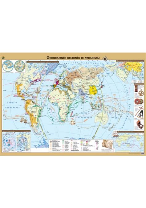 Istorinė pasaulio prekybos ir atradimų žemėlapis