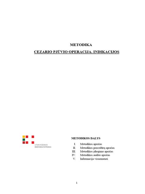 Cezario pjūvio tipai