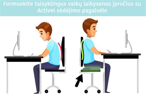 Vaiko laikysena sėdint prie stalo