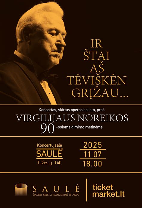 Virgilijaus Noreikos gimimo metinėms skirtų renginių programa