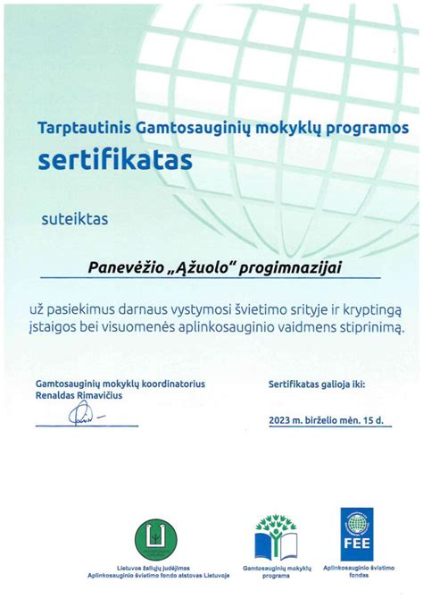 Sertifikatas apie gimimo įrašą