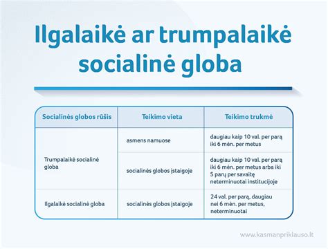 Schema, kaip gaunama socialinė globa