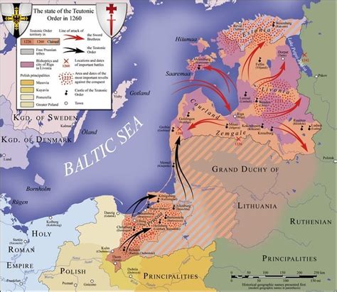 Kryžiuočių ordino žemėlapis