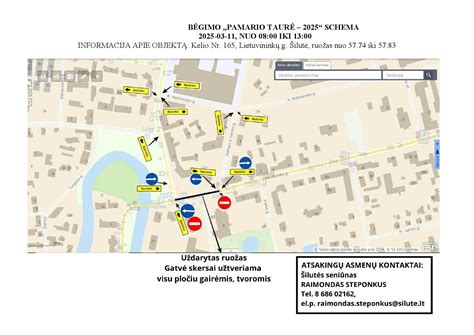 Schema su Šilutės rajono seniūnijomis