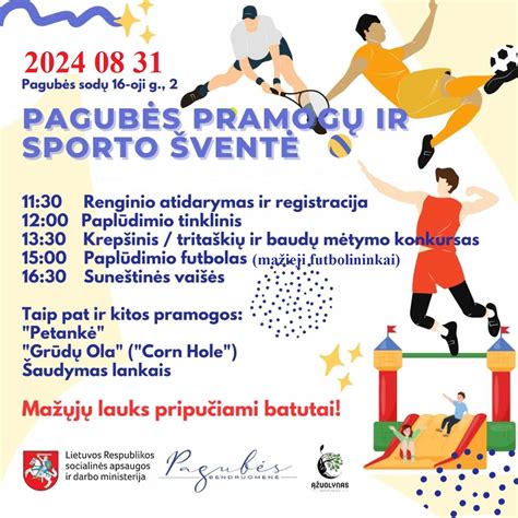 infografika su sporto šventės rezultatais (jei būtų duomenų)