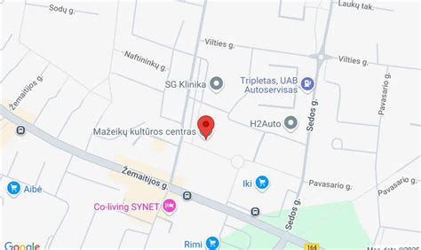 Žemėlapis: Globos centras Mažeikiuose