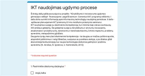 Interaktyvus ugdymo priemonių naudojimas