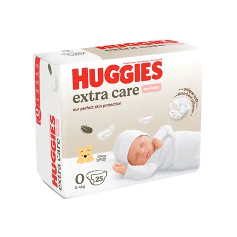 Huggies® Extra Care pakuotės dizainas