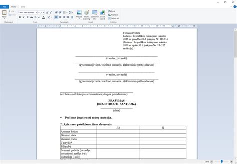 Santuokos registracijos dokumentai